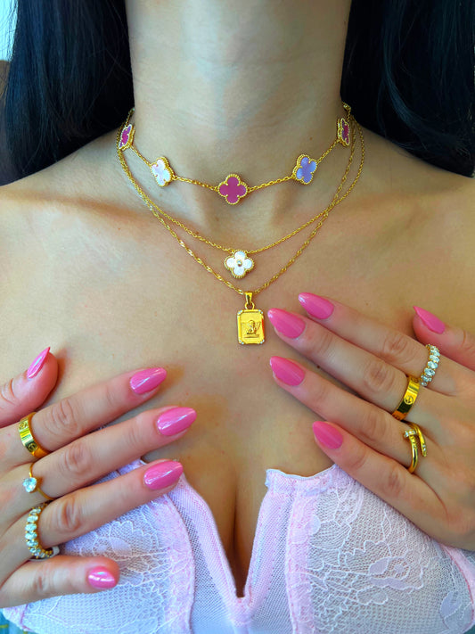 Athena Necklace - Pink