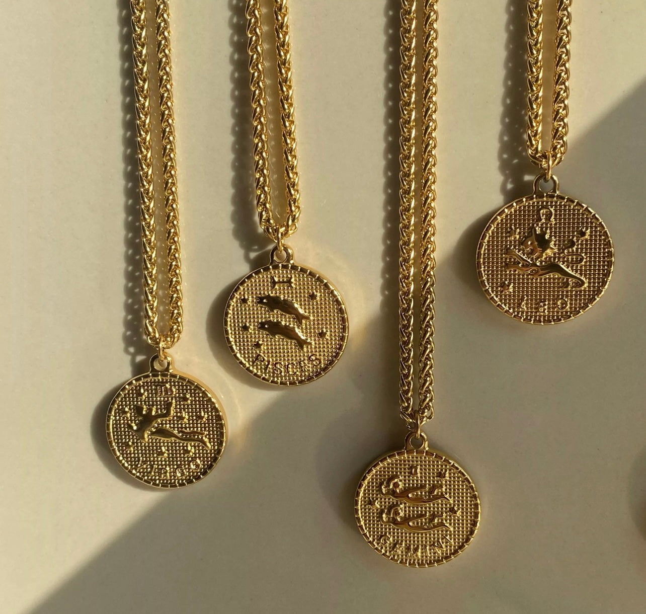 Zodiac Coin Pendants