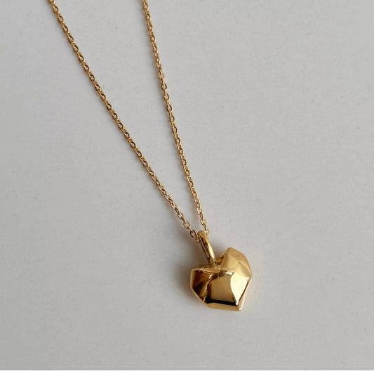 Daisy Heart Lock Necklace